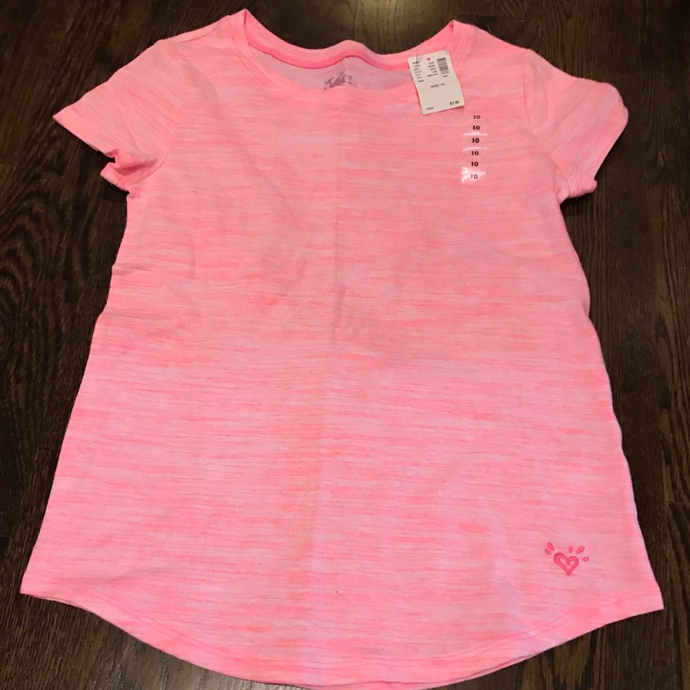 pink Justice girls  tee